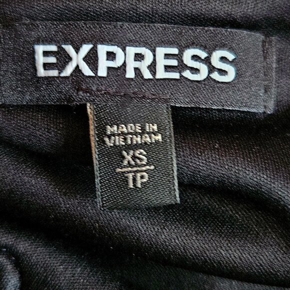 Express Black Crushed Velvet Tank - Picture 3 of 4